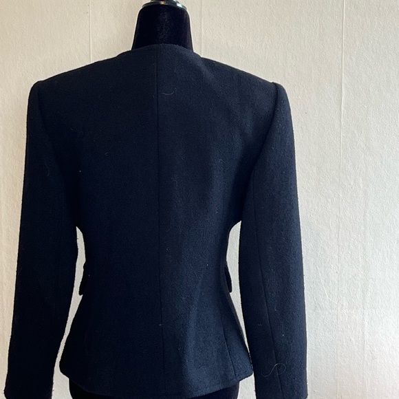 Christian Lacroix PARIS Size 40 Wool Black Blazer - Picture 2 of 6